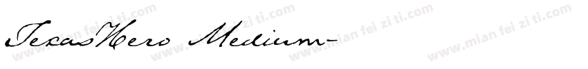 TexasHero Medium字体转换